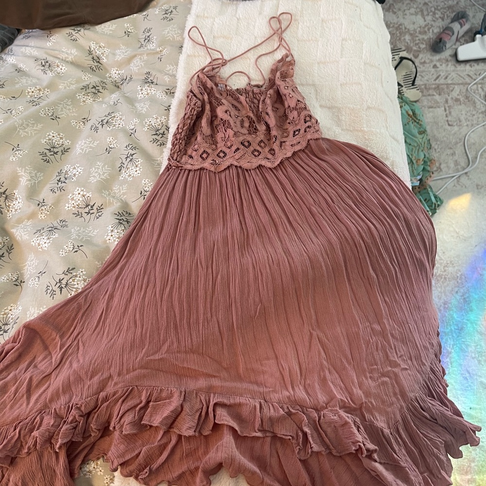 Free People Mauve Mini Dress